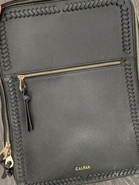 Calpak faux leather backpack computer laptop commuter bag